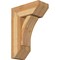 Ekena Millwork Thorton Slat Rough Sawn Bracket w/ Offset Brace, Western Red Cedar, 8"W x 18"D x 26"H BKT0806X18X26THR06RWR - alternate 1